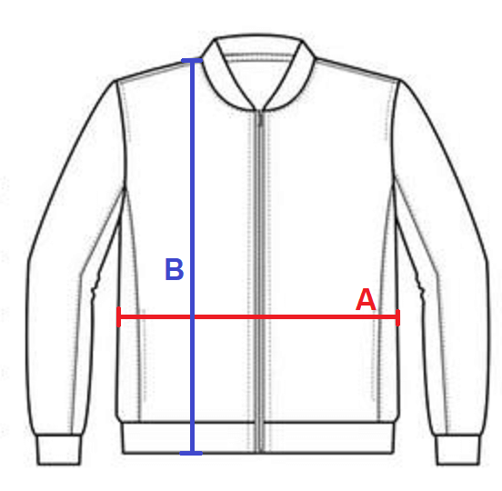 MC.Sötétkék nagyméretű férfi kapucnis softshell kabát mérettáblázata1